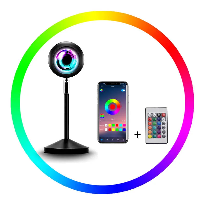 Rainbow Sunset Projector Lamp